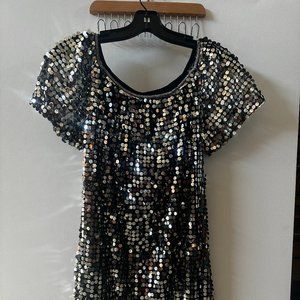 Silver Sequins Dress